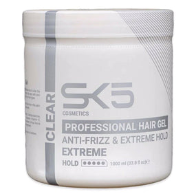 SK5 Professional Hair Gel Anti-frizz And Extreme Hold White Extreme 1000ml - Awarid UAE