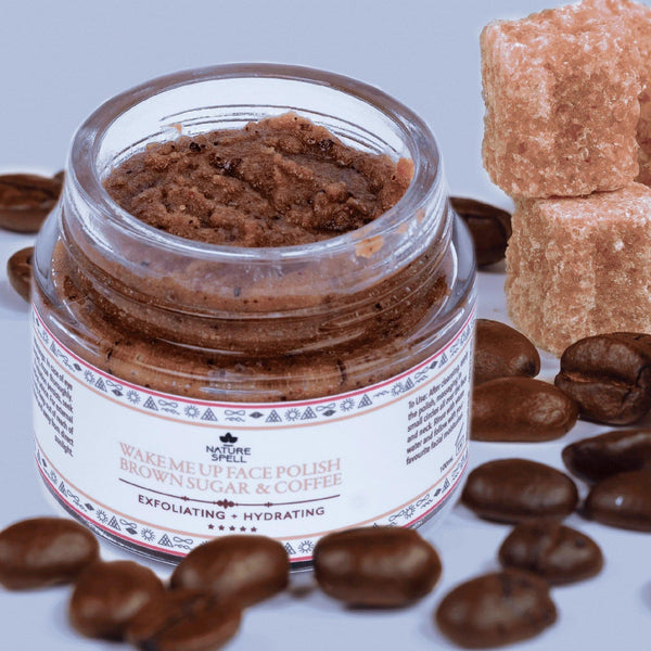 Nature Spell Wake Me Up Face Polish Brown Sugar & Coffee 100ml - Awarid UAE