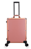 Globalstar Rose Gold Makeup Trolley Case With Adjustable LED Lights, Speaker, Bluetooth Player And Detachable 4 Wheels - Awarid UAE