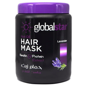 Globalstar Protein & Keratin Extract Lavender Hair Mask 1000ml - Awarid UAE