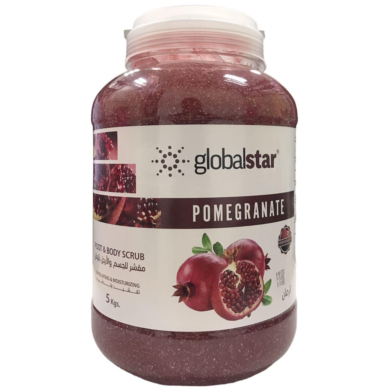 Globalstar Exfoliating Foot and Body Scrub Pomegranate 5kg