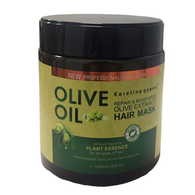 Keratine Queen Olive Oil Repairing & Moisturizing Hair Mask 1000ml - Awarid UAE
