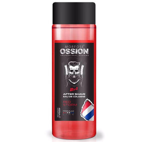 Morfose Ossion 2 in 1 After Shave EAU Cologne Red Storm 400ml - Awarid UAE