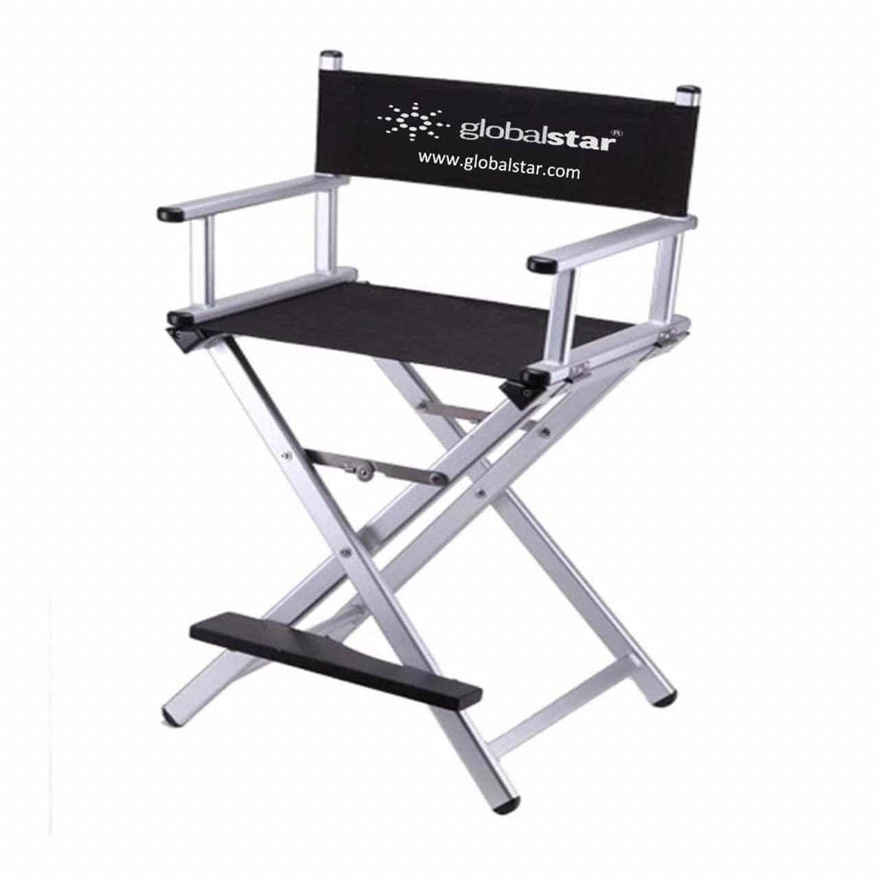 Globalstar Foldable Tall Makeup Chair Color Silver - MY739S - Awarid UAE