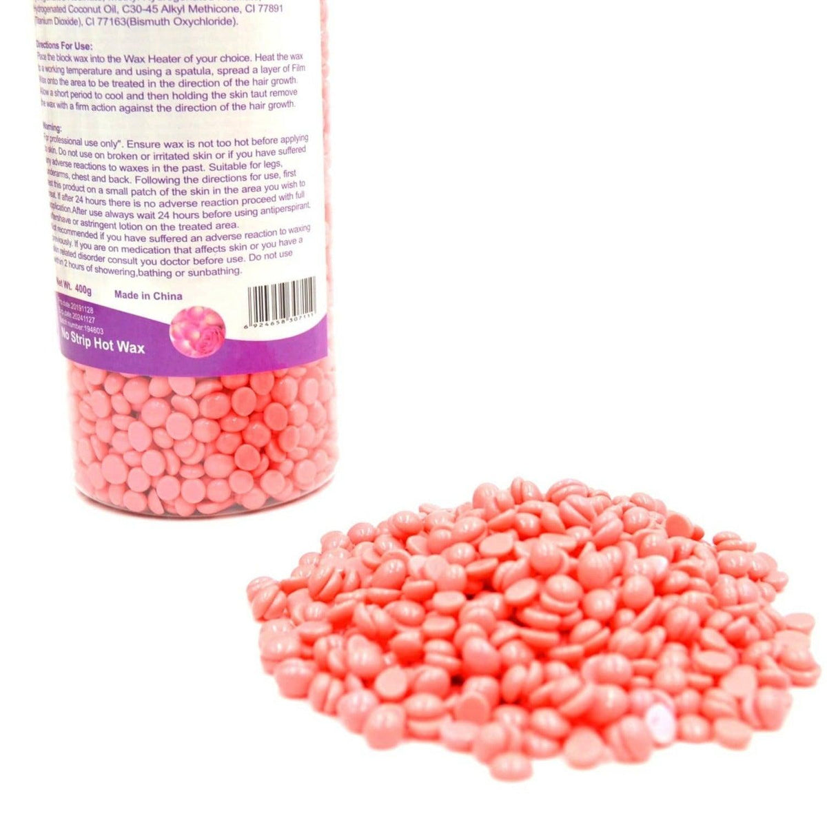 Globalstar Pellet Hard Wax Beans Pink - 400g - Awarid UAE