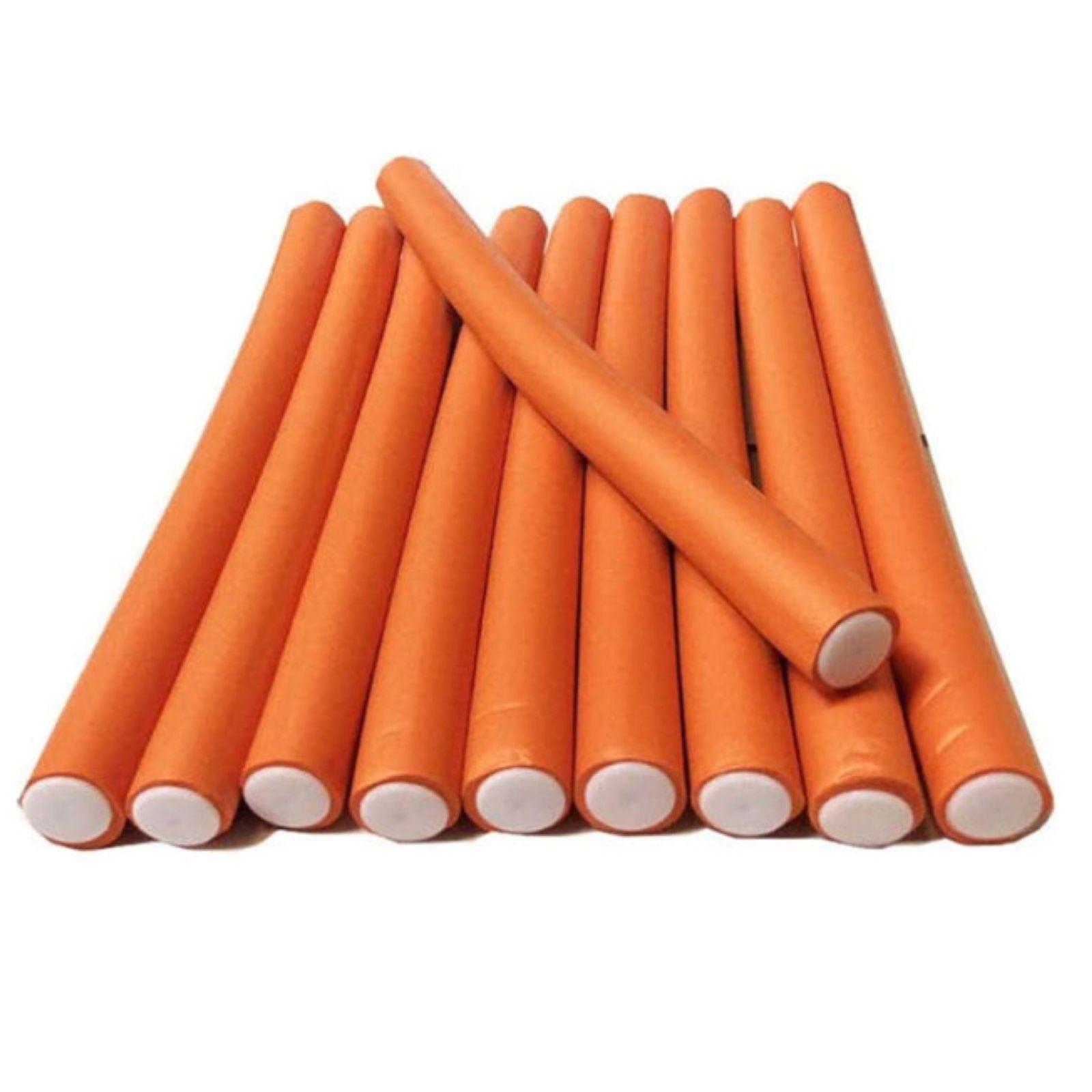 Globalstar Flexible Styling Rollers Orange 1.5cm 10pcs PU27122