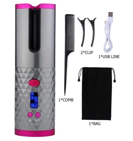 Portable Cordless Automatic Hair Curler - Awarid UAE