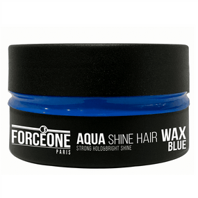 ForceOne Aqua Shine Hair Wax Blue 150ml - Awarid UAE