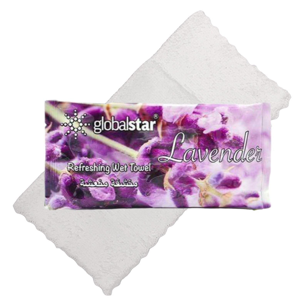 Globalstar Refreshing Wet Towel Lavender 1pc - RT02