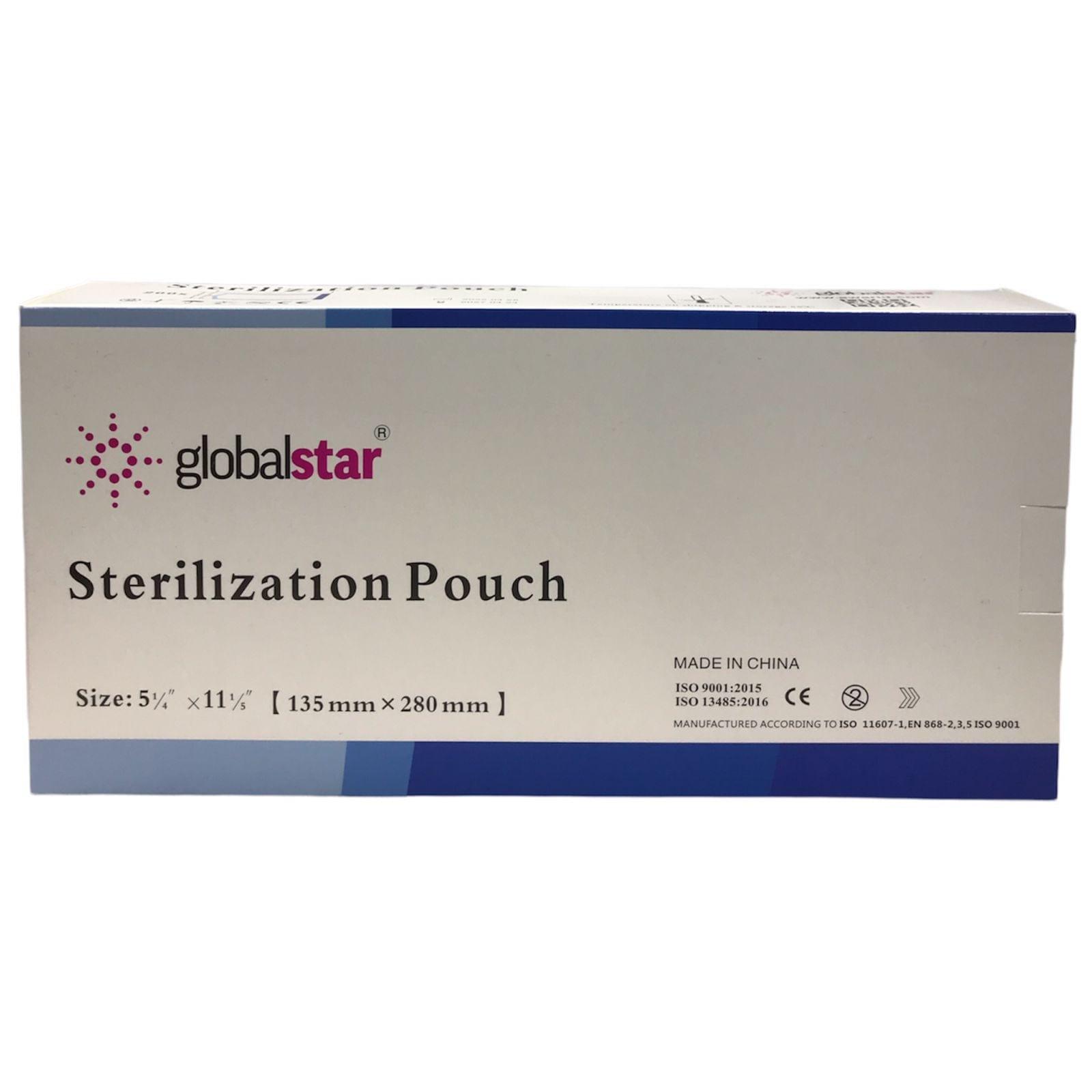 Globalstar Medical Self Sealing Sterilization Pouch 5.25x11'' 100pcs