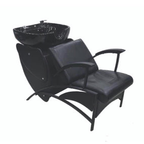 Black Professional Salon Shampoo Chair Black - W01 - Awarid UAE