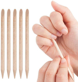 Globalstar Wood Stick Manicure Cuticle Pusher 1x100pcs - Awarid UAE