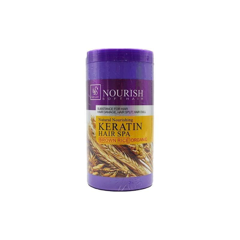 Nourish Treatment Keratin Hair Spa Brown Rice 1000g - Awarid UAE
