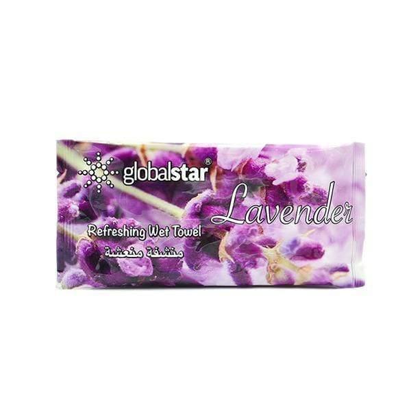 Globalstar Refreshing Wet Towel Lavender 1pc - RT02 - Awarid UAE