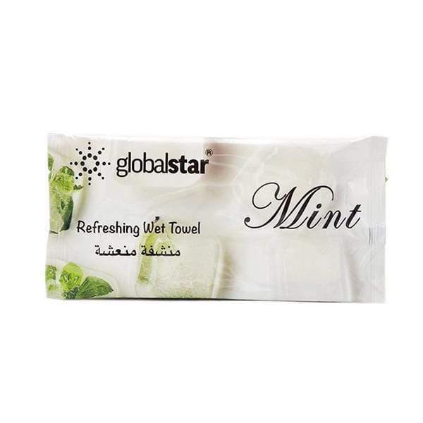 Globalstar Refreshing Wet Towel Mint 1pc - RT04 - Awarid UAE
