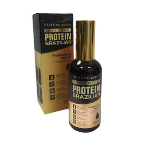 Keratine Queen Moisturizing Protein Brazilian Hair Serum Dark 100ml - Awarid UAE