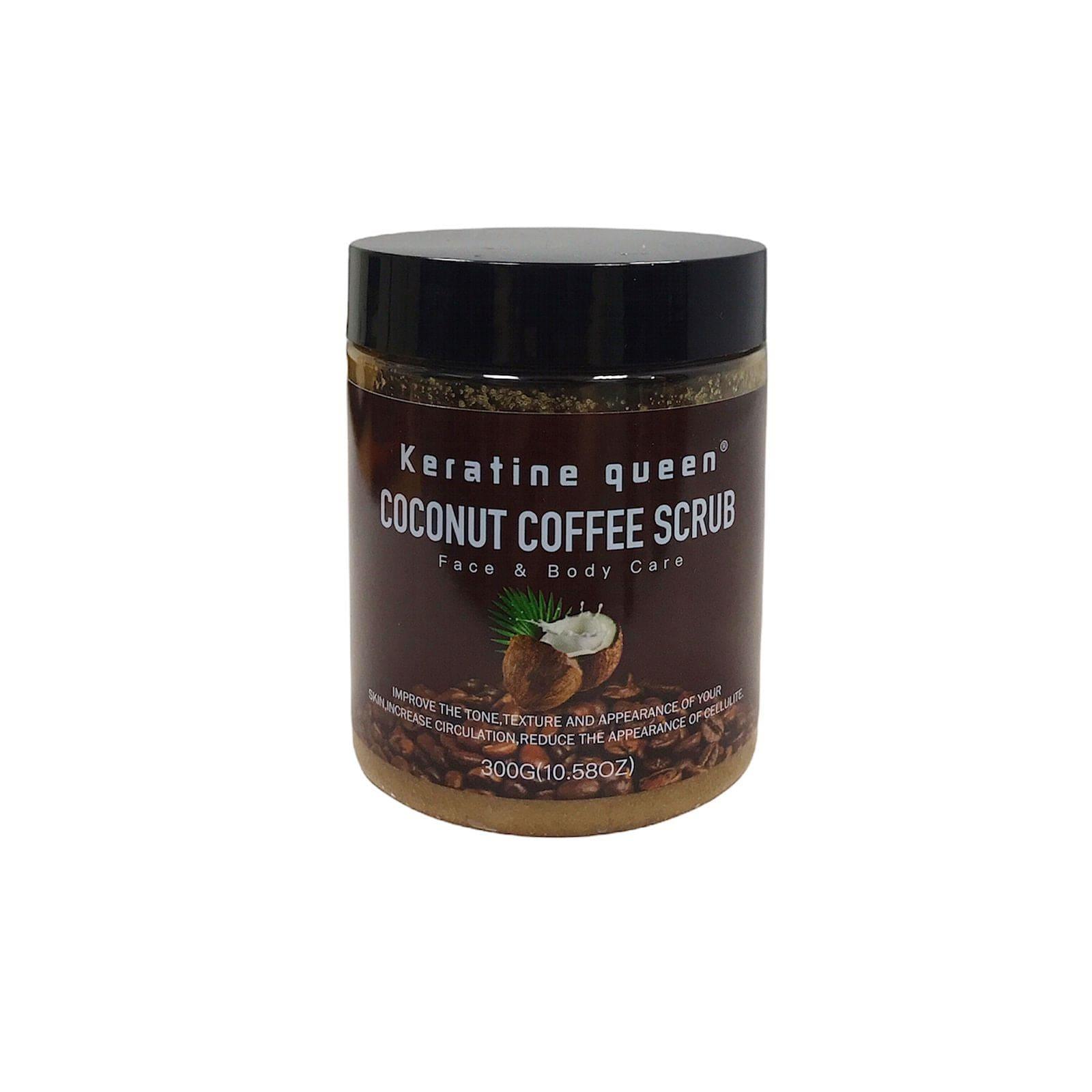 Keratine Queen Coconut Coffee Face & Body Scrub 300g