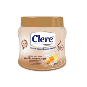 Clere Luxurious Vanilla Honey Cream Body Creme 500ml - Awarid UAE