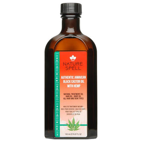 Nature Spell Authentic Jamaican Black Castor Oil With Hemp For Hair & Skin 150ml - Awarid UAE