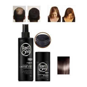 RedOne Hair Fiber & Fixation Spray Black Set 1x2 - Awarid UAE