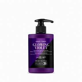 Black Hair Toner Semi Permanent Coloring Ammonia Free Glowing Violet 300ml - Awarid UAE