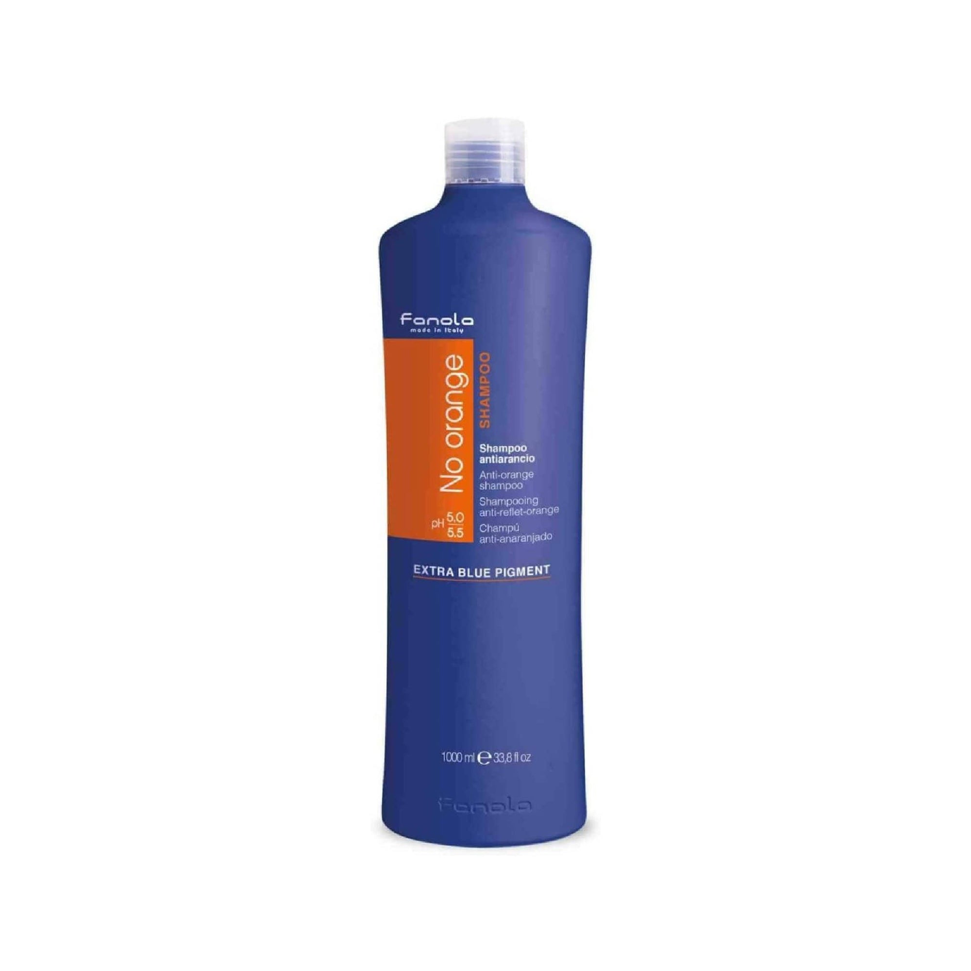 Fanola No Orange Shampoo Extra Blue Pigment 1000ml - Awarid UAE