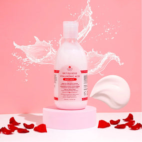 Nature Spell British Rose + Hyaluronic Acid Body Milk 276ml - Awarid UAE