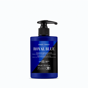 Black Hair Toner Semi Permanent Coloring Ammonia Free Royal Blue 300ml - Awarid UAE